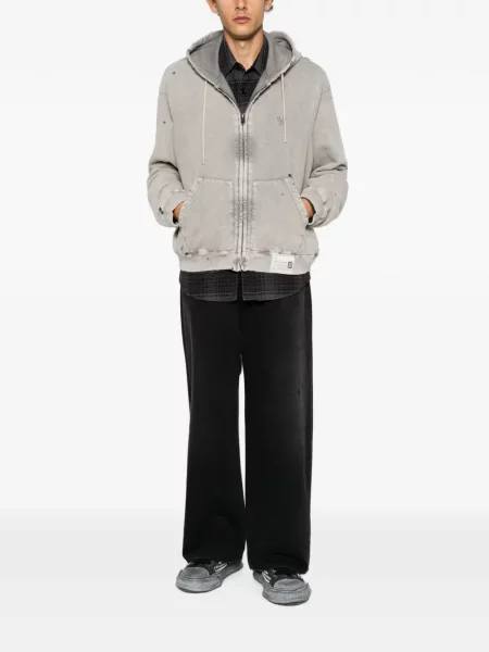 Hoodie Maison Mihara Yasuhiro με φθαρμένο εφέ γκρι