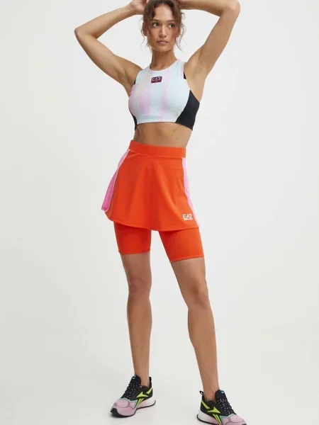Športová podprsenka Emporio Armani Lab čierna
