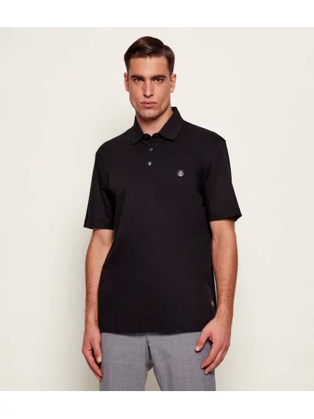 Tricou polo Boss Black negru