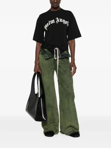 Tricou Palm Angels cu imagine negru