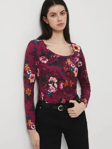 Tričko s dlouhým rukávem Medicine fialová