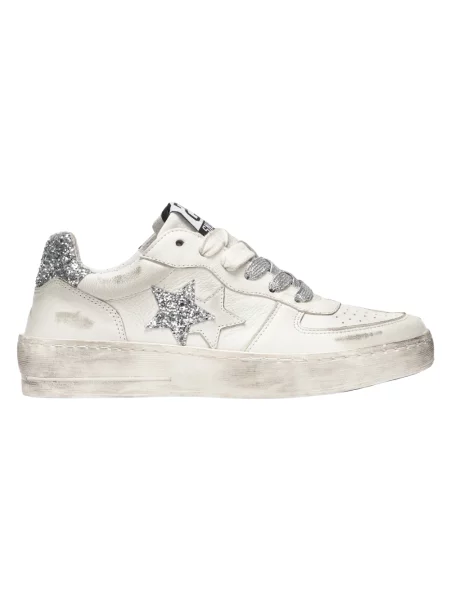 Sneakersy 2star skórzane białe