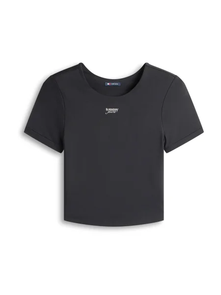 Tommy Jeans Tricou / argintiu negru
