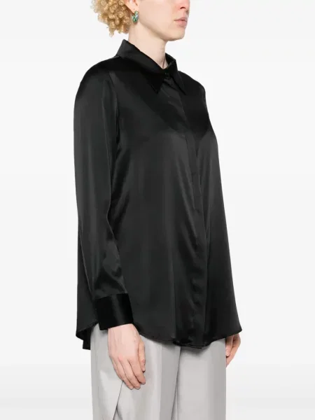 Cămașă Max & Moi din satin negru