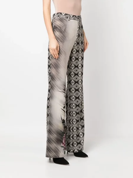Pantaloni Alberta Ferretti evazate negru