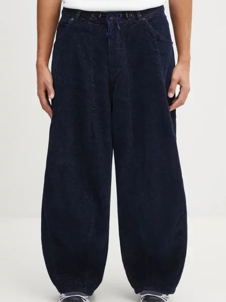 Kalhoty Needles H.D. Jean tmavomodrá ve střihu chinos