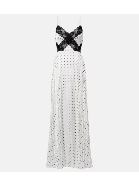 Rochie maxi Self-portrait alb