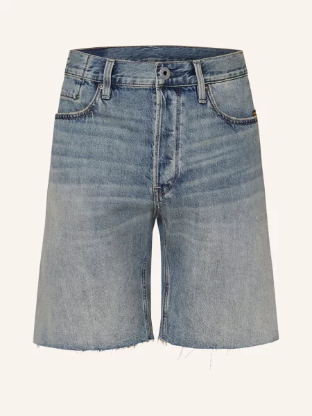 G-Star Raw Džínové Šortky Dakota antique faded ripped laguna