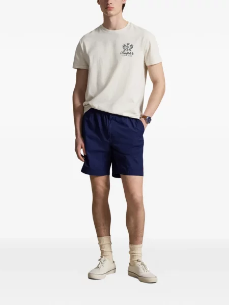 Ριγέ δερμάτινος κάλτσες Polo Ralph Lauren με κορδόνι μαύρο