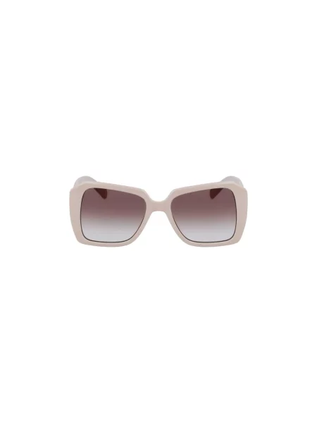 Lniane okulary przeciwsłoneczne Karl Lagerfeld białe