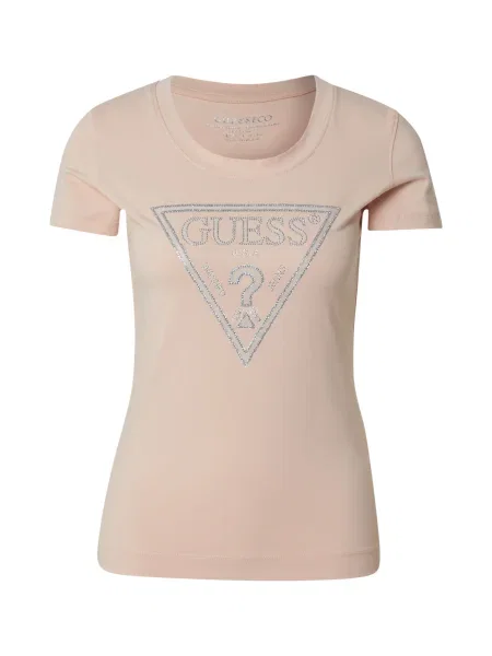 Guess Majica Regular Fit roza