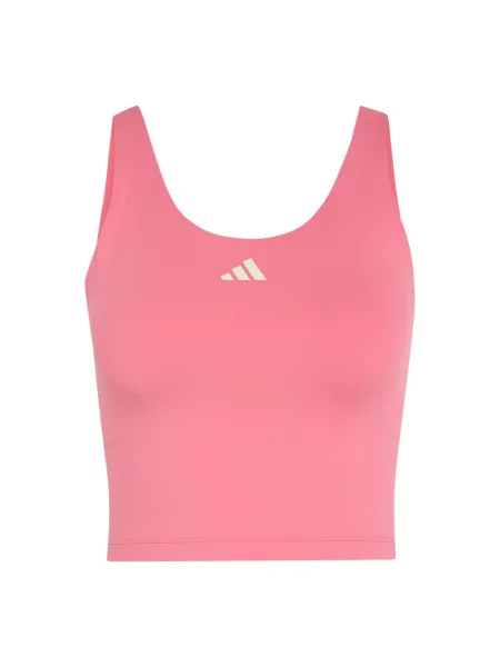 ADIDAS PERFORMANCE Sport top Studio All Me roz pitaya alb