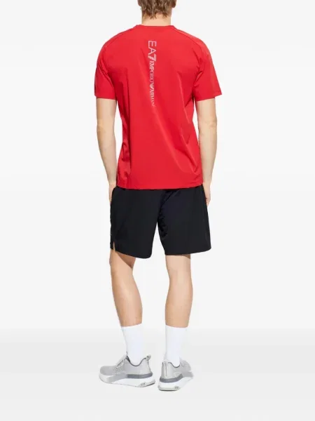 Kratke hlače Ea7 Emporio Armani s printom crvena