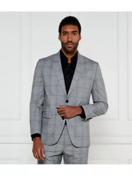 HUGO Zakó | Modern fit szürke