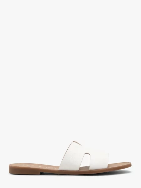 Шльопанці RYLKO штучна шкіра білий