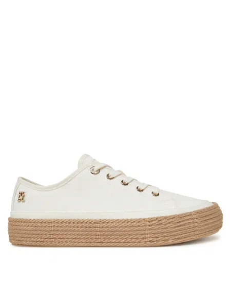 Pantofi Tommy Hilfiger Vulc alb