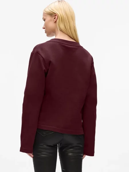 Светр Karl Lagerfeld з аплікацією бордовий