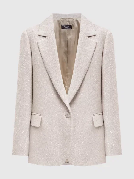 Жакет з вовною Peserico бежевий