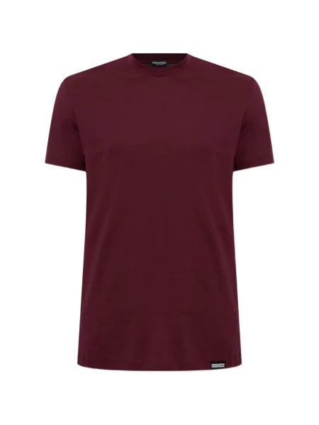 Tricou Dsquared2 cu decolteu rotund cu autograf roșu