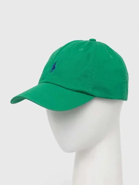 Polo Ralph Lauren czapka z daszkiem z aplikacją zielony