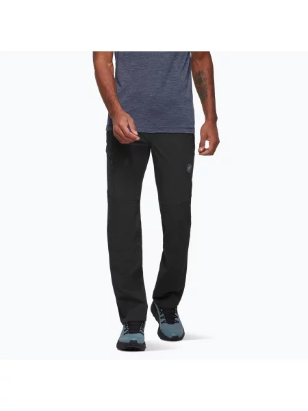 Spodnie trekkingowe Mammut Runbold IV Regular black czarne