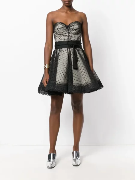 Rochie de cocktail Marc Jacobs cu buline negru