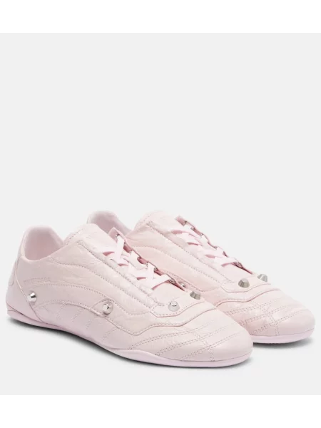 Sneakerși Balenciaga din piele roz