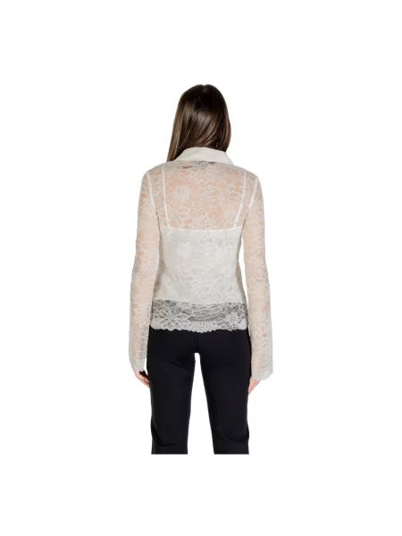 Bluzka 2 w 1 o kroju regular fit Guess beżowa