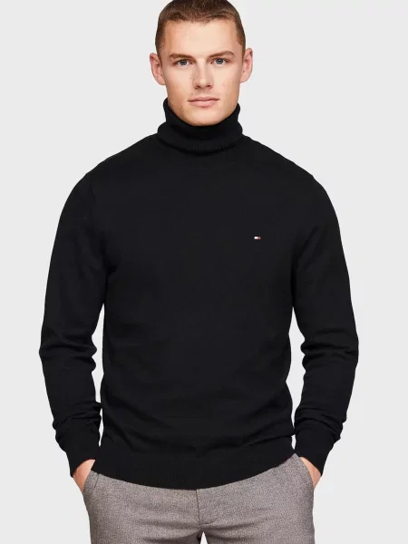 Кашемірова водолазка Tommy Hilfiger чорна