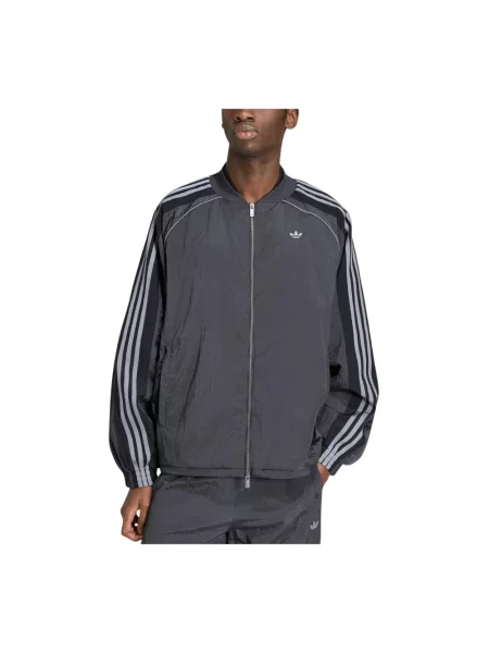 Lniana bluza Adidas Originals do biegania czarna
