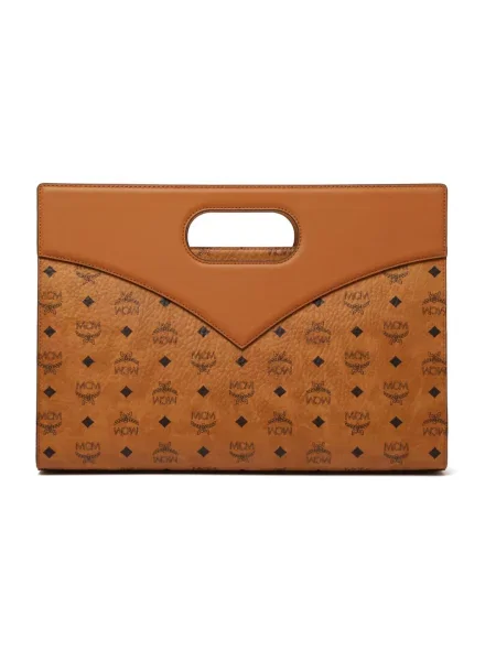 MCM Torebki Kobieta ONE SIZE Zamsz Diamond Tote brązowy