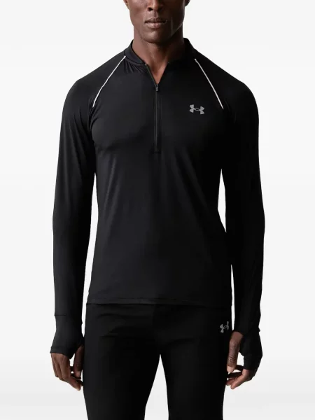 Μακρύς μπλούζα Under Armour μαύρο