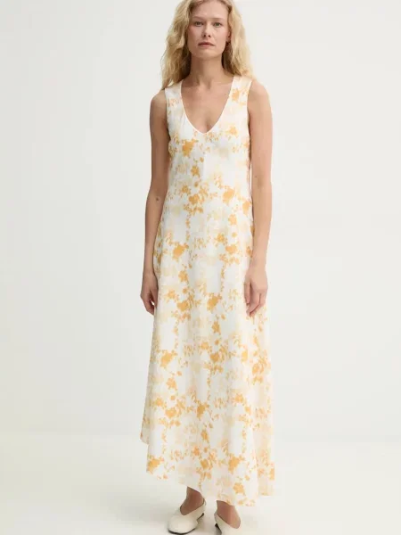 Rochie Albarras maxi evazati bej