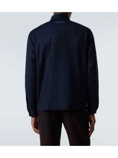 Geacă Zegna de lână albastru
