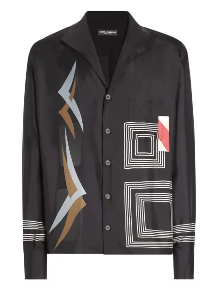 Košile Dolce & Gabbana s potiskem černá
