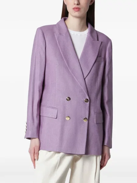Sacou Vitovi cu două rânduri de nasturi violet