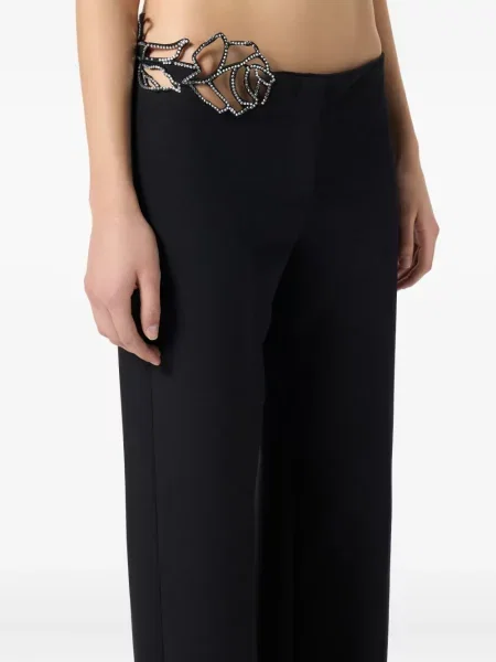 Pantaloni Blumarine din dantelă negru
