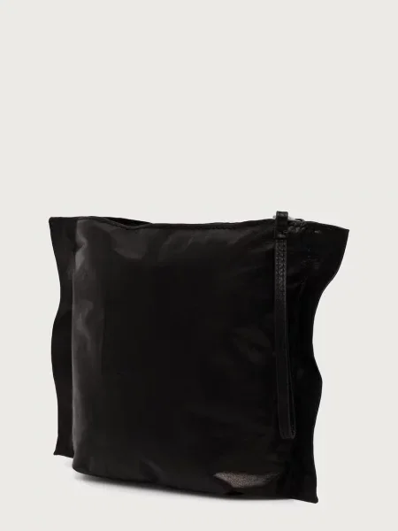 Pungă cosmetică Allsaints din piele negru