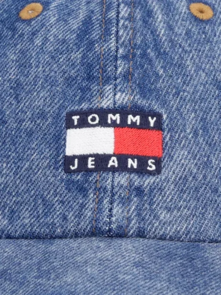 Tommy Jeans Čiapka HERITAGE / denim / červená / biela modrá