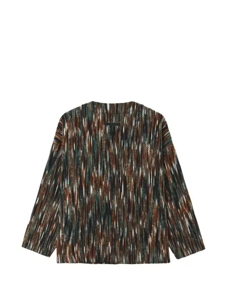 Cardigan Five Cm tricotate melange negru