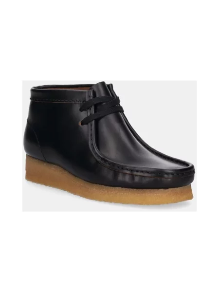 Botki Clarks Originals na platformie czarne