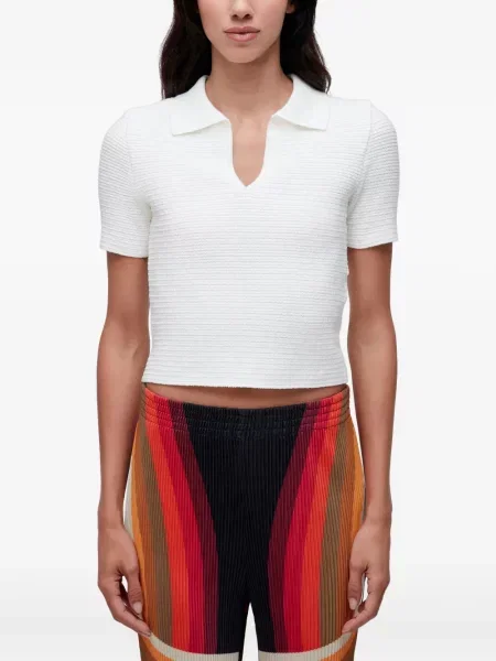 Top Osklen tricotate alb