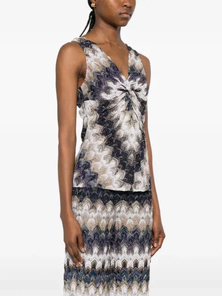Top Missoni modrý