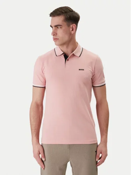 BOSS Tricou polo Paul roz