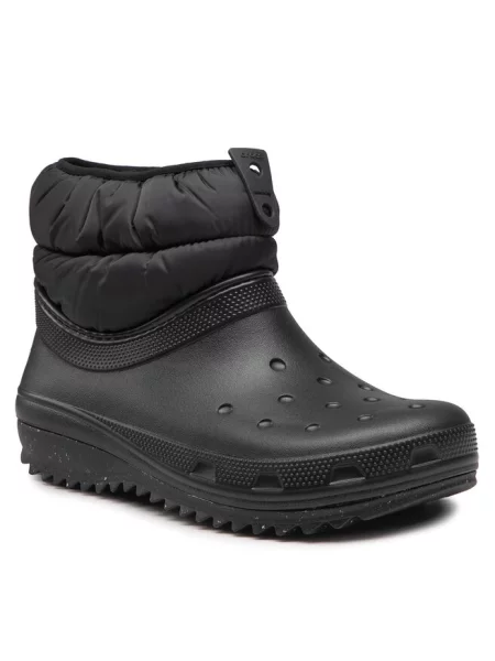 Классические ботильоны Crocs черные
