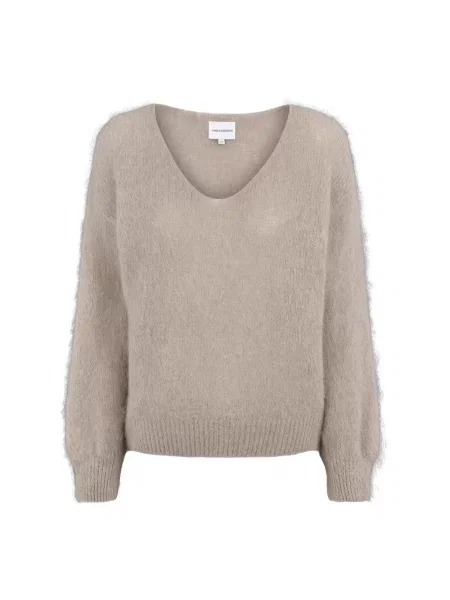 Sweter Americandreams wełniany beżowy