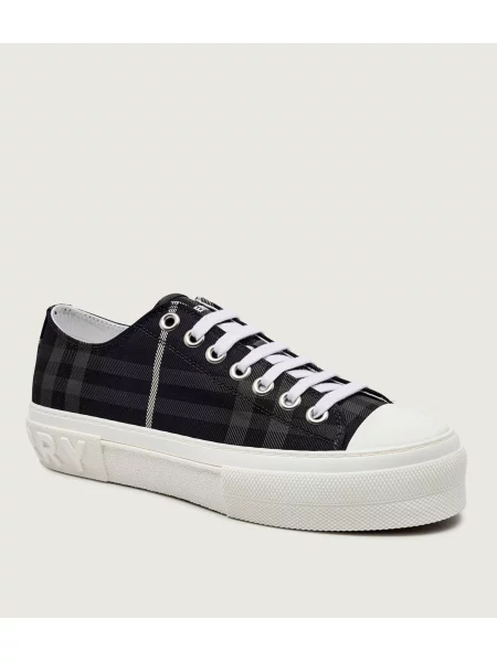Burberry Teniși JACK M cu adaos de piele negru