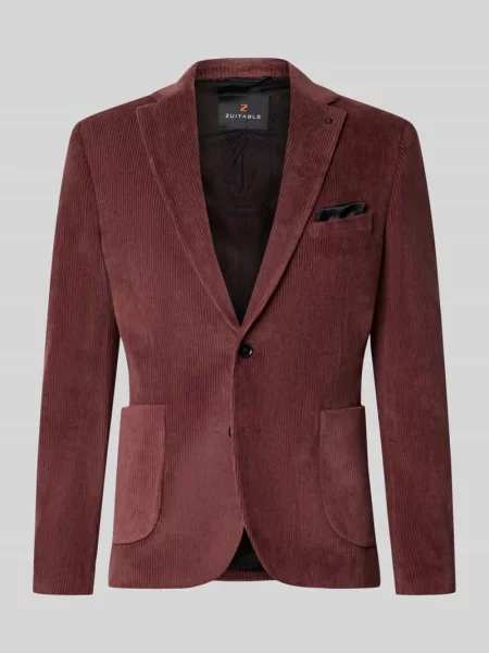 Marynarka o kroju slim fit z mieszanka bawełny w imitacja sztruksu model Nick' Zuitable
