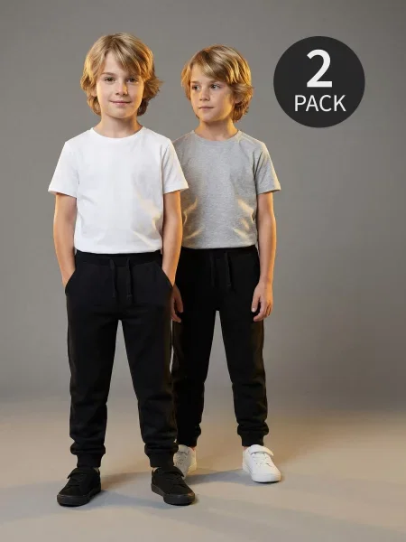 Sinsay Kalhoty 2 pack černá