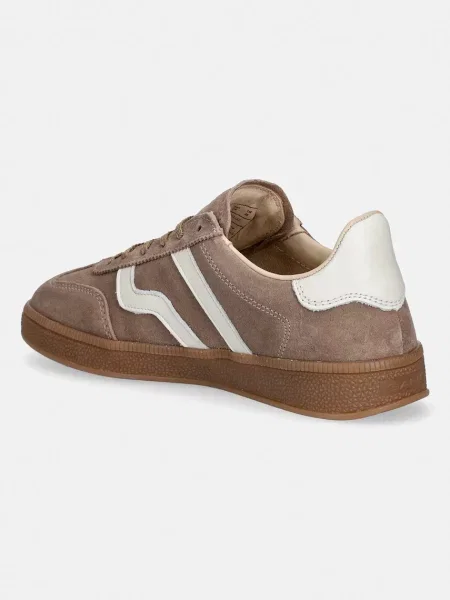 Gant sneakers din piele întoarsă Cuzima bej